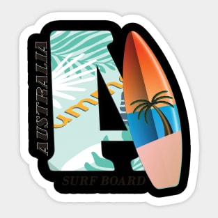 Australia surf board Sticker